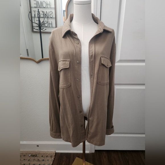 GAP Jackets & Blazers - Gap Women's Tan Button-Up Jacket